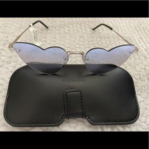 NWT Saint Laurent Heart Shaped Sunglasses